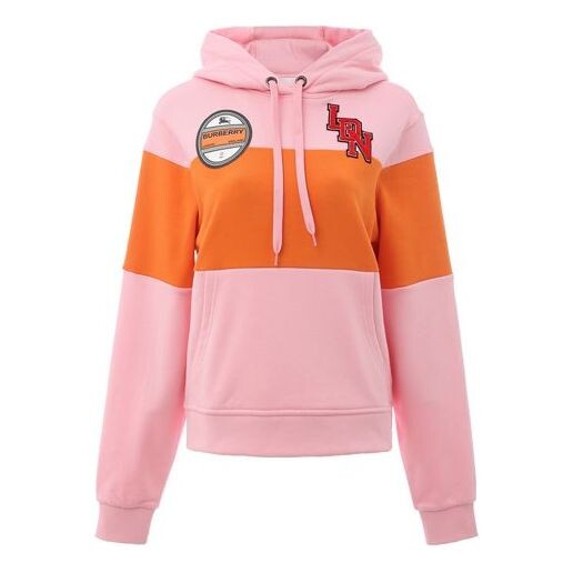 

Свитер ss21 hoodie pink/orange Burberry, розовый