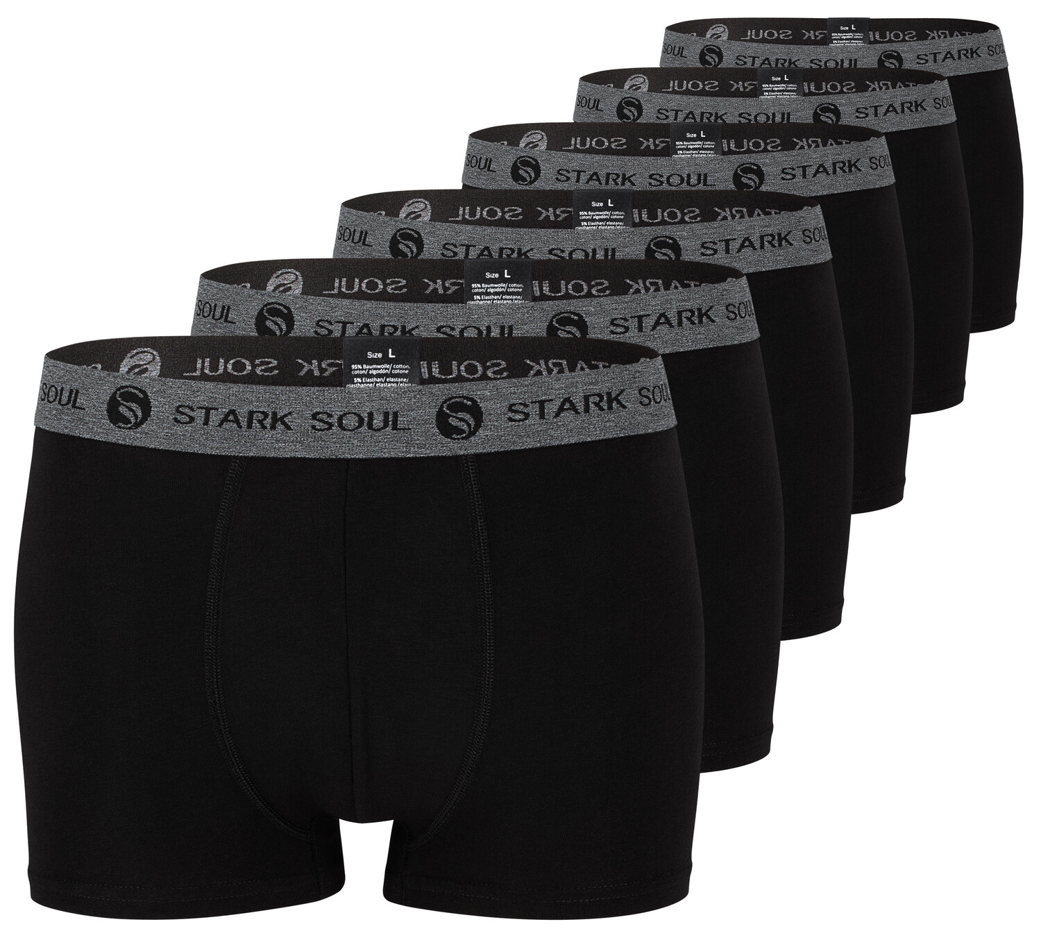 

Боксеры Stark Soul Boxershorts 6' шт, черный