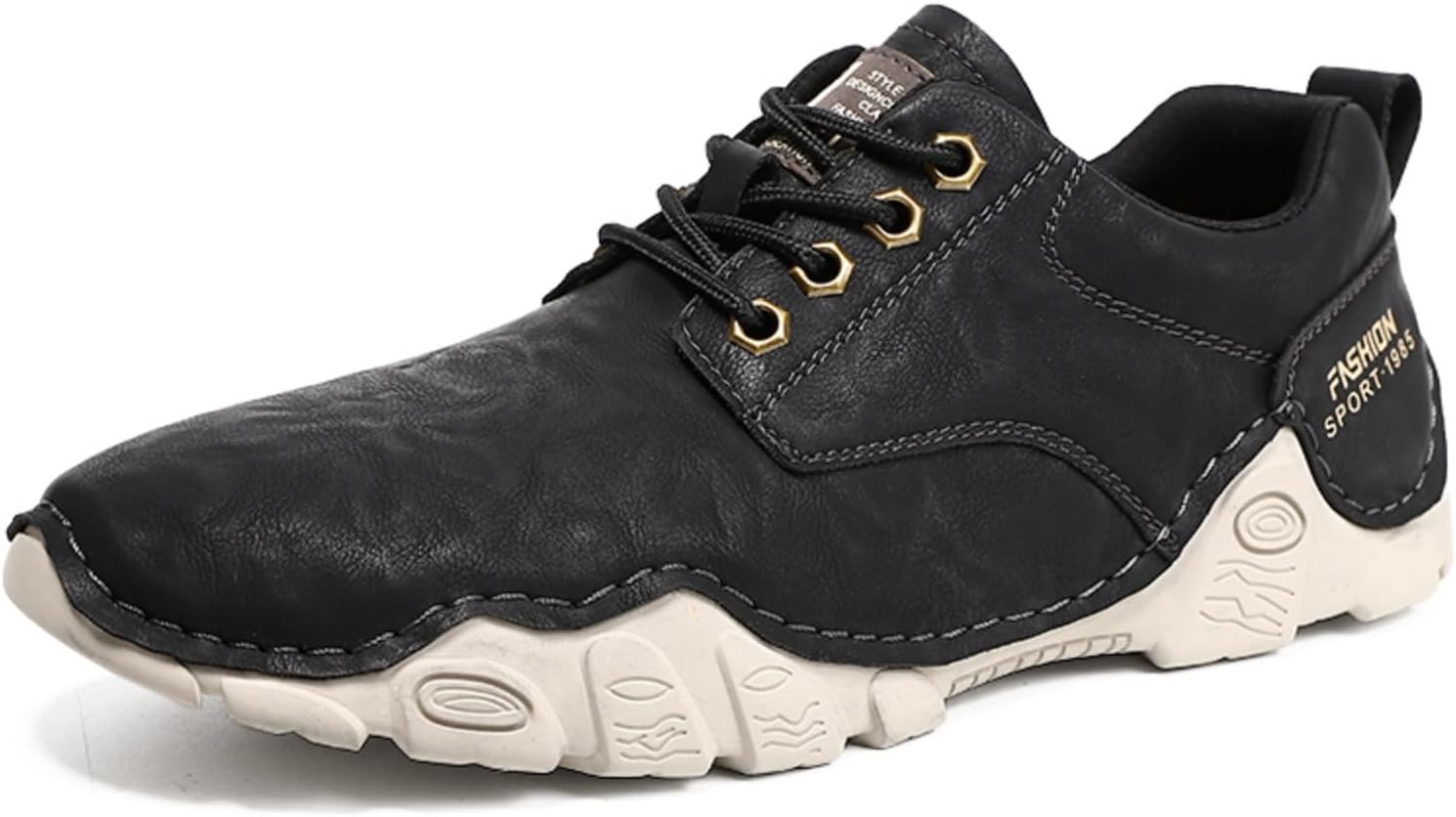 

Мужские низкие туристические кроссовки, дышащие и удобные, с легкой шнуровкой, подходят для прогулок на улице и вождения Aokisx, черный