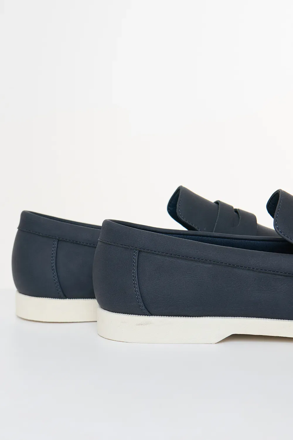Полуботинки Penny Loafer из искусственной замши Threadbare, темно-синий — фото 2