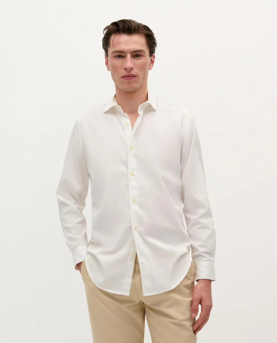 

Мужская рубашка классического кроя из хлопка Scalpers, кремовый