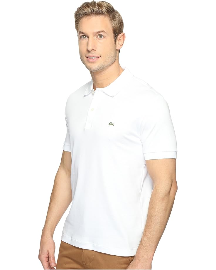 Поло Lacoste Ultra Soft Cotton Pima Jersey Polo Shirt, белый — фото 2