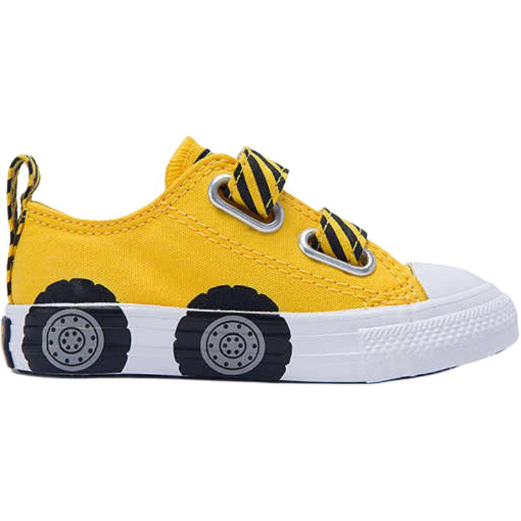 Кроссовки CTAS Abrasion Resistant Shock Absorbers Low Top для малышей Converse, желтый — фото 2