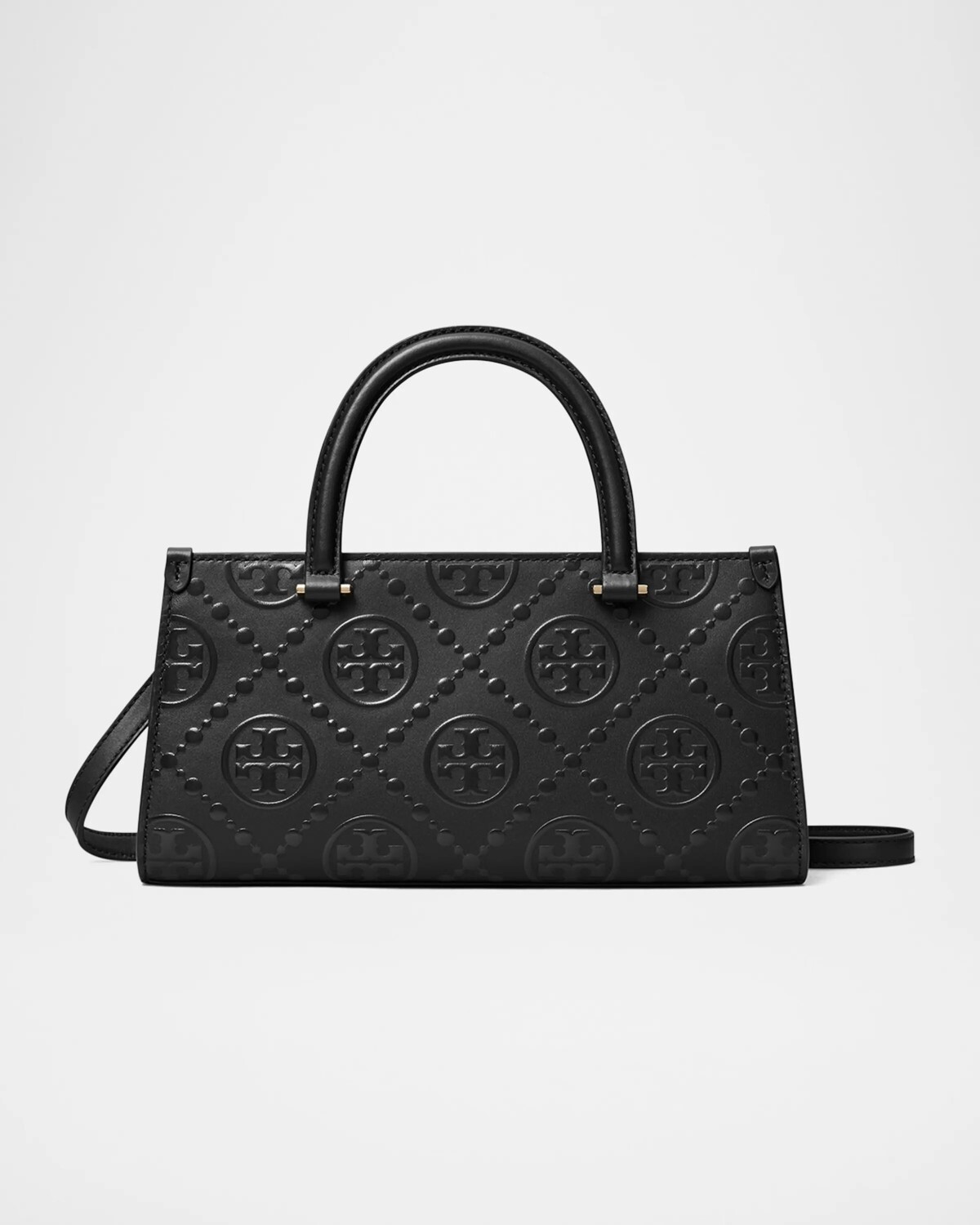 

Маленькая большая сумка-тоут с монограммой East-West Tory Burch, черный