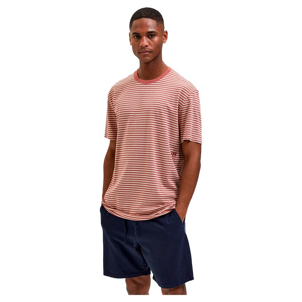 

Футболка Selected Relax Butch Stripe, зеленый