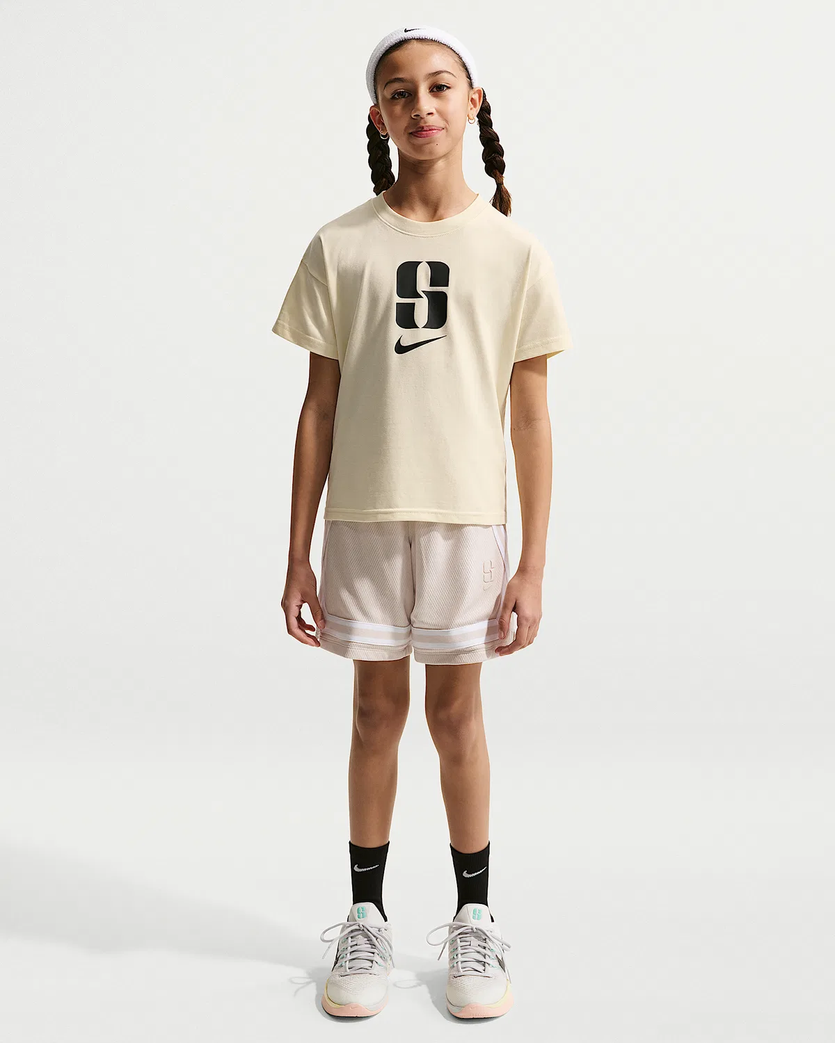 Детская футболка Dri-FIT Max90 Sabrina, Coconut Milk — фото 4