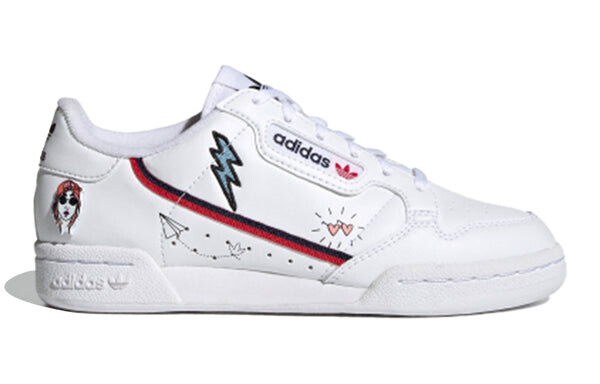 Кроссовки оригинальные континентальные 80 j Adidas, белый — фото 2