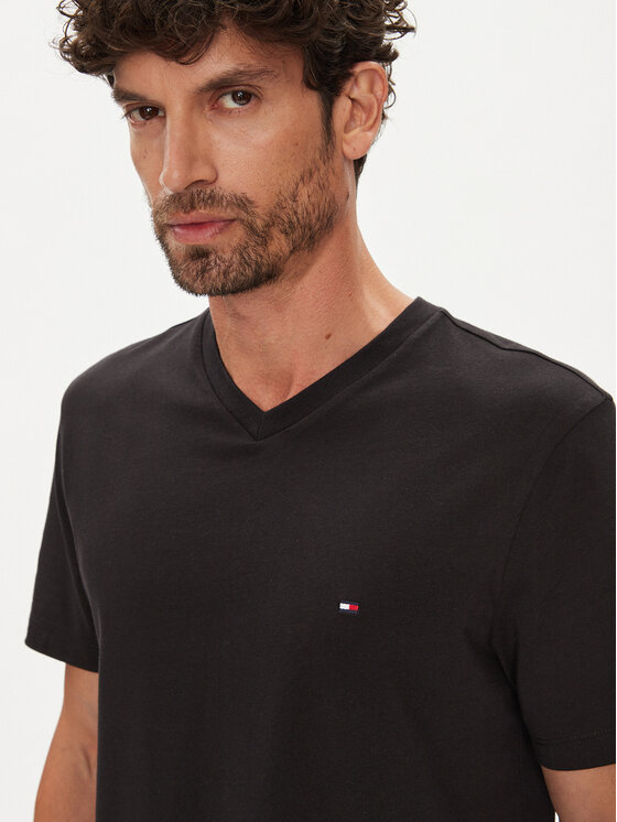 Футболка regular fit Essential MW0MW39249 Tommy Hilfiger, чёрный — фото 4