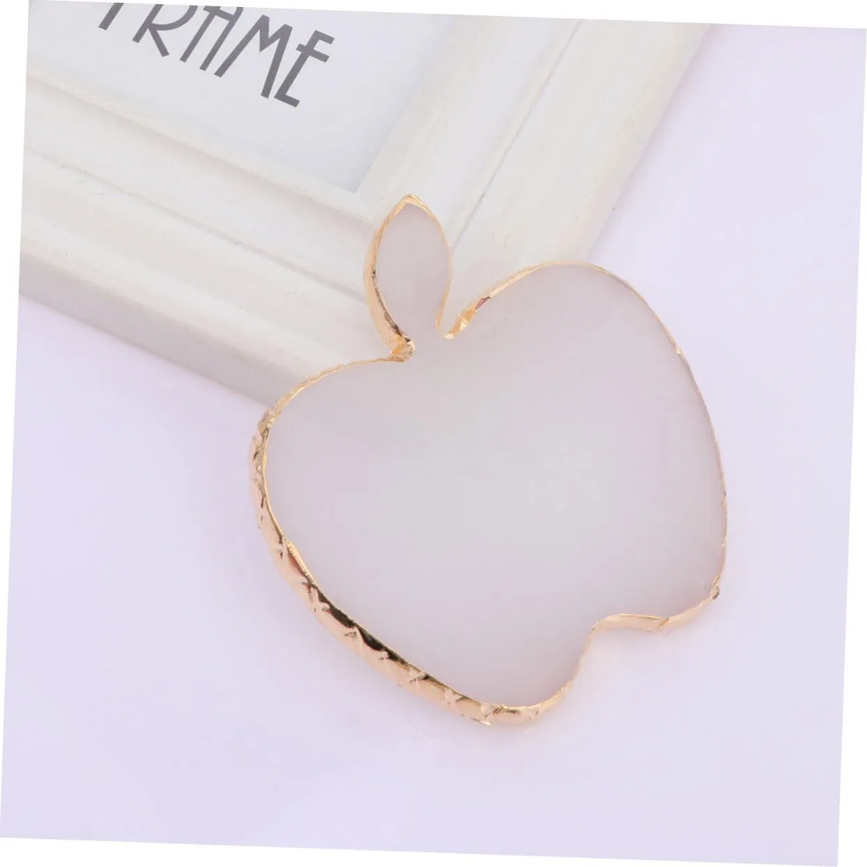 Палитра для смешивания лака Apple Shape SOESFOUFU белая 9x8.6см — фото 2