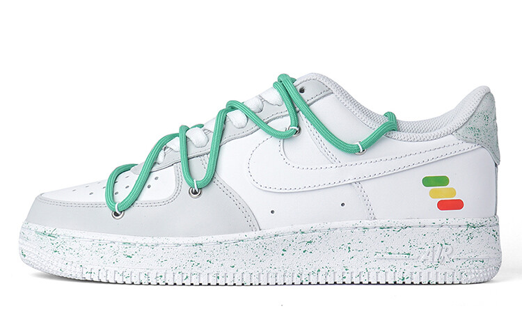 

Кроссовки Nike Air Force 1 Skateboard Shoes Men Low-Top Gray White/Green