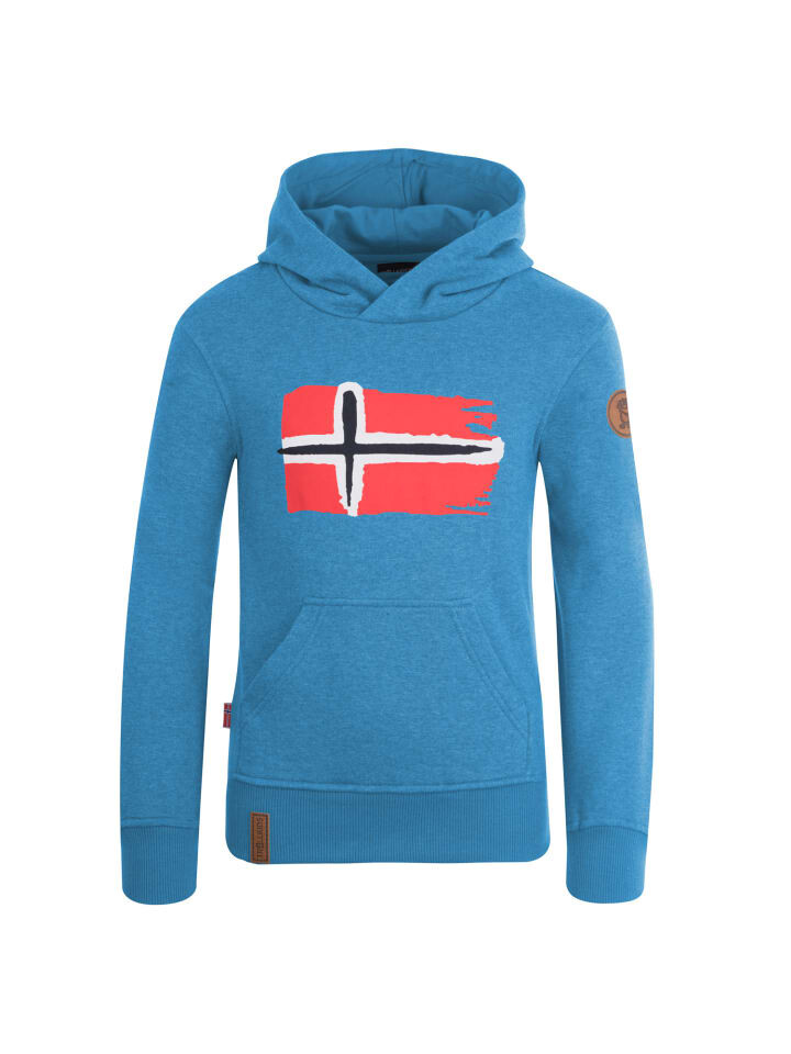 

Пуловер Trollkids Trondheim, цвет navy/blue