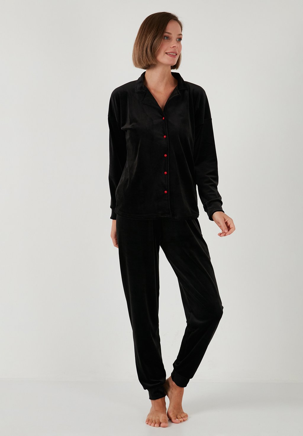 

Пижамный комплект SET REGULAR FIT - Pyjamas LELA, черный