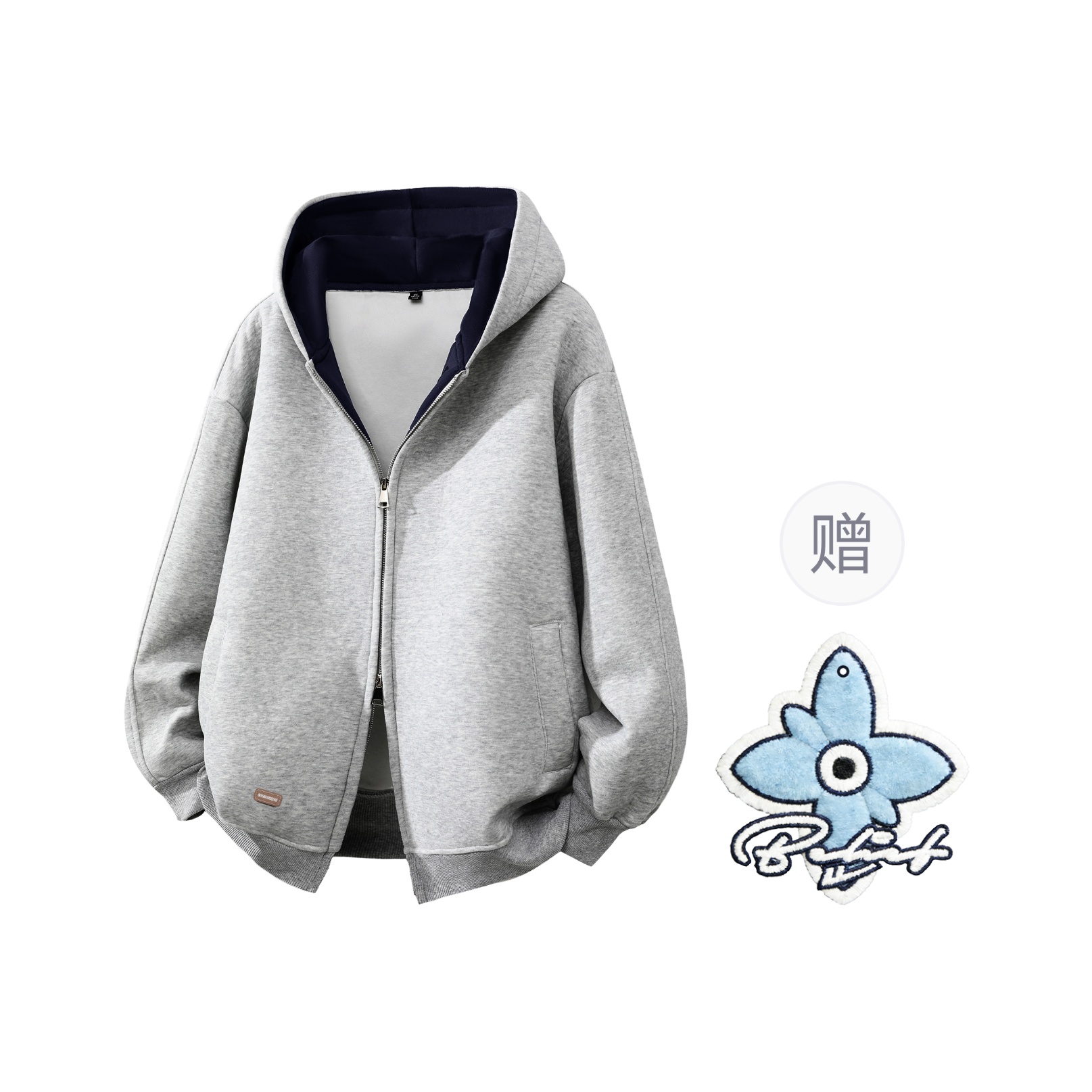 

Толстовка Unisex Hooded Moderate Cardigan WARRIOR, heather серый[free badge+scented sachet charm]