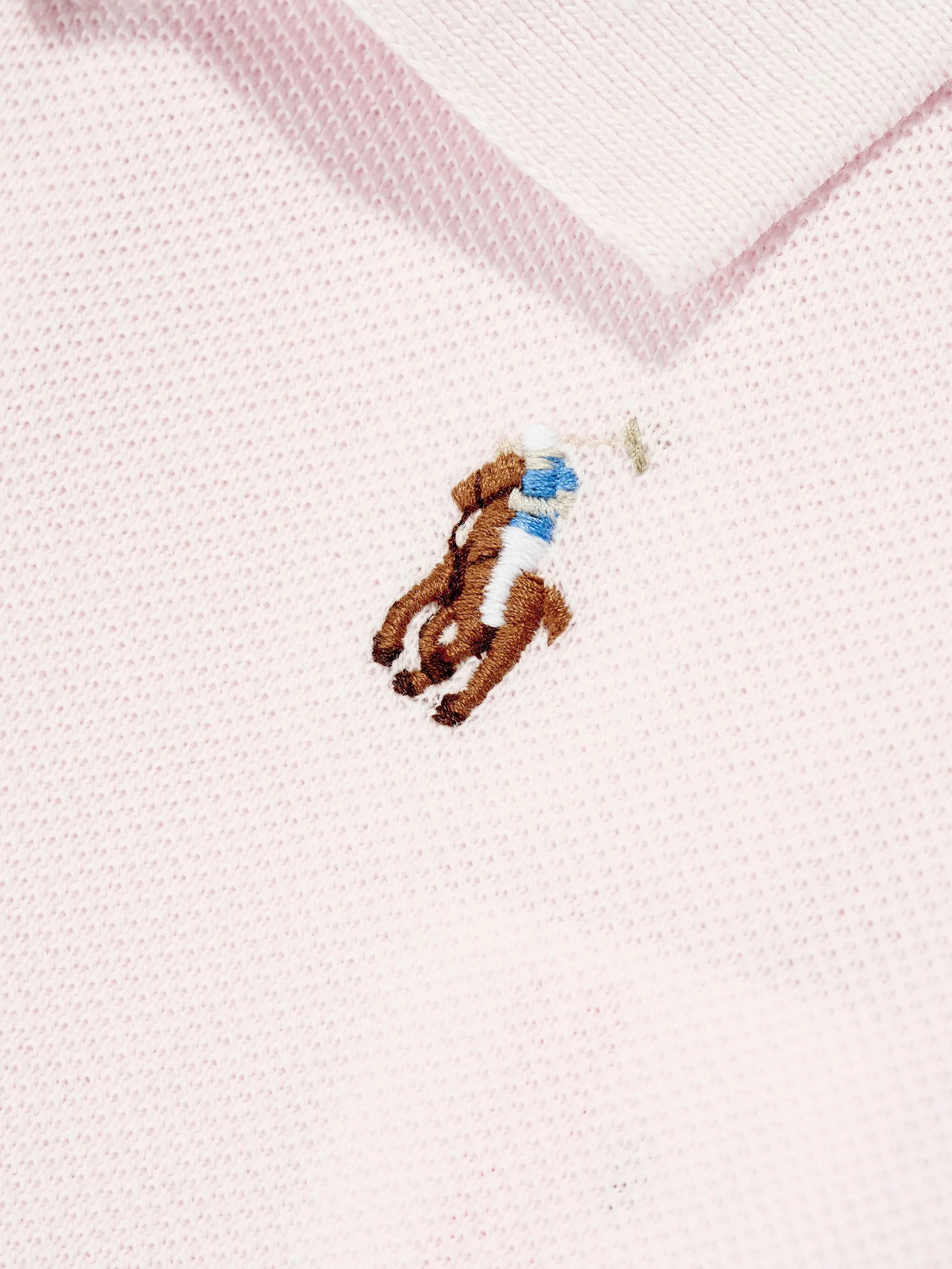 Комбинезон для новорожденного с вышивкой Polo Ralph Lauren Kids, розовый — фото 4