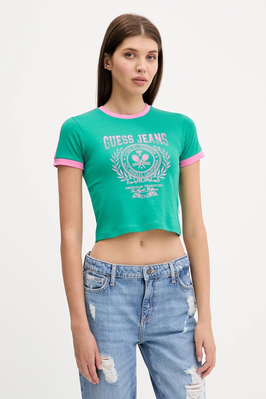 

Футболка Guess Jeans, зеленый