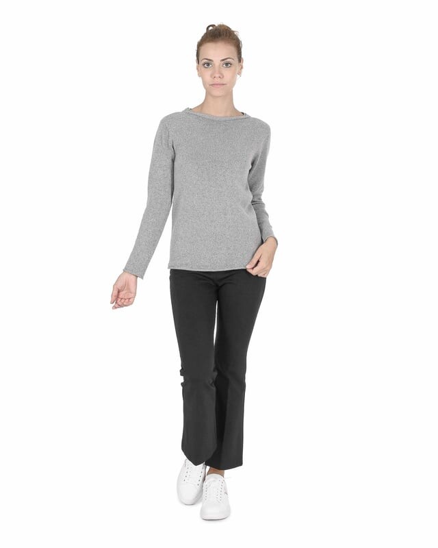 

Свитер лодочкой женский Coe 0015 серый Crown Of Edinburgh Cashmere, серый