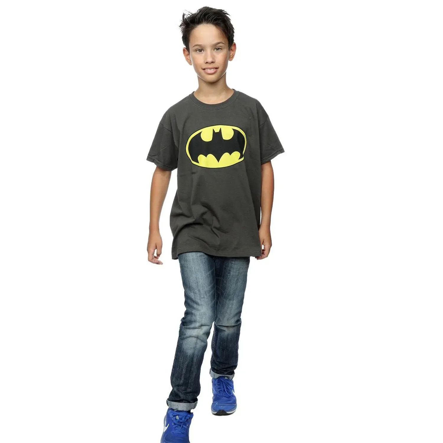 Футболка с принтом Batman Dc Comics, серый — фото 4
