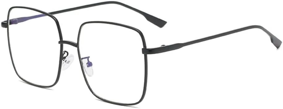 

Солнцезащитные очки 2027 года для женщин и мужчин: винтажные, большие, модные, унисекс, с металлической оправой и защитой от УФ-излучения UV400 MTZJH, Black Clear