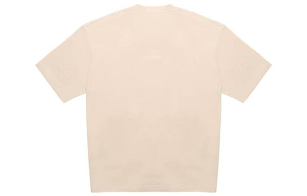 Футболка bb paris icon t-shirt medium fit 'beige black' Balenciaga, бежевый — фото 2