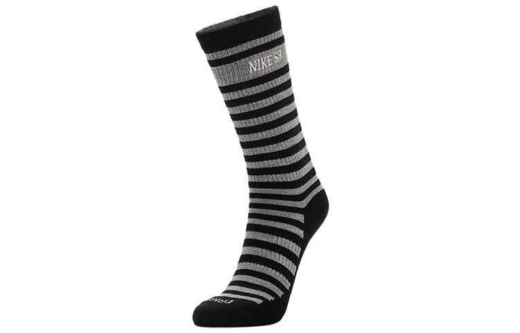 Носки унисекс Nike до середины икры, цвет 3 double pack [black gray / black university gold // white] — фото 2