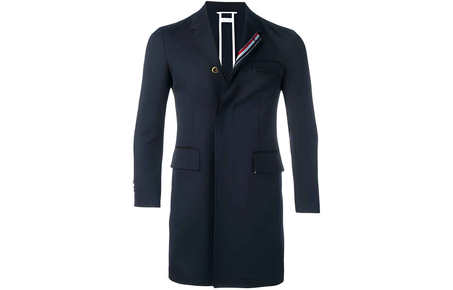 

Куртка мужская синяя THOM BROWNE