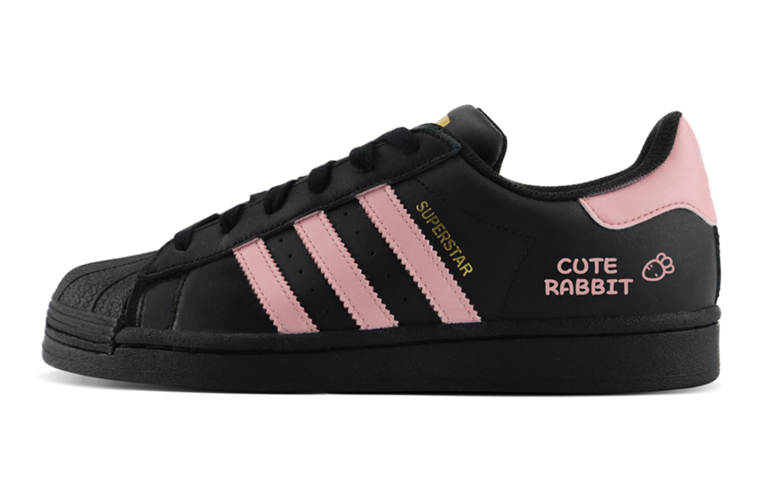 

Кроссовки Adidas Originals Superstar Skateboard Shoes Unisex Low-Top Black Pink, Черный, Кроссовки Adidas Originals Superstar Skateboard Shoes Unisex Low-Top Black Pink