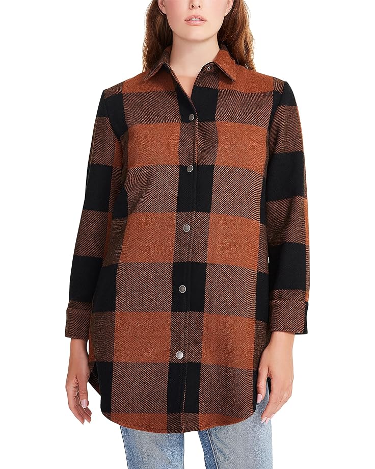 

Пальто Steve Madden Eldridge Buffalo Plaid, цвет Cognac