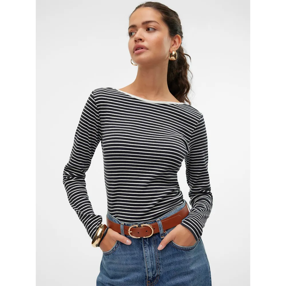 

Футболка Vero Moda Chloe Stripe 2Way, черный