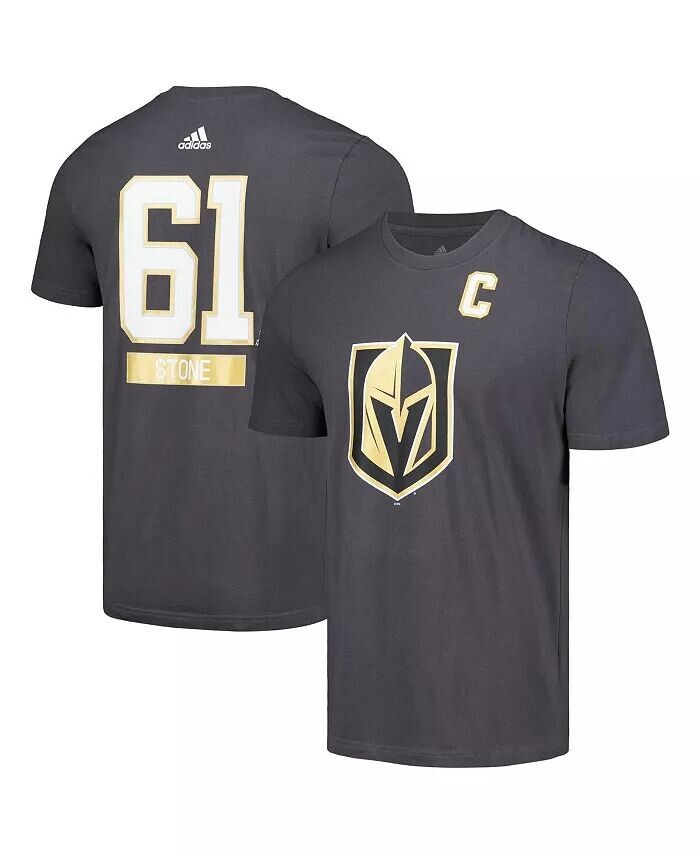 

Мужская футболка Mark Stone Gray Vegas Golden Knights Fresh с именем и номером adidas