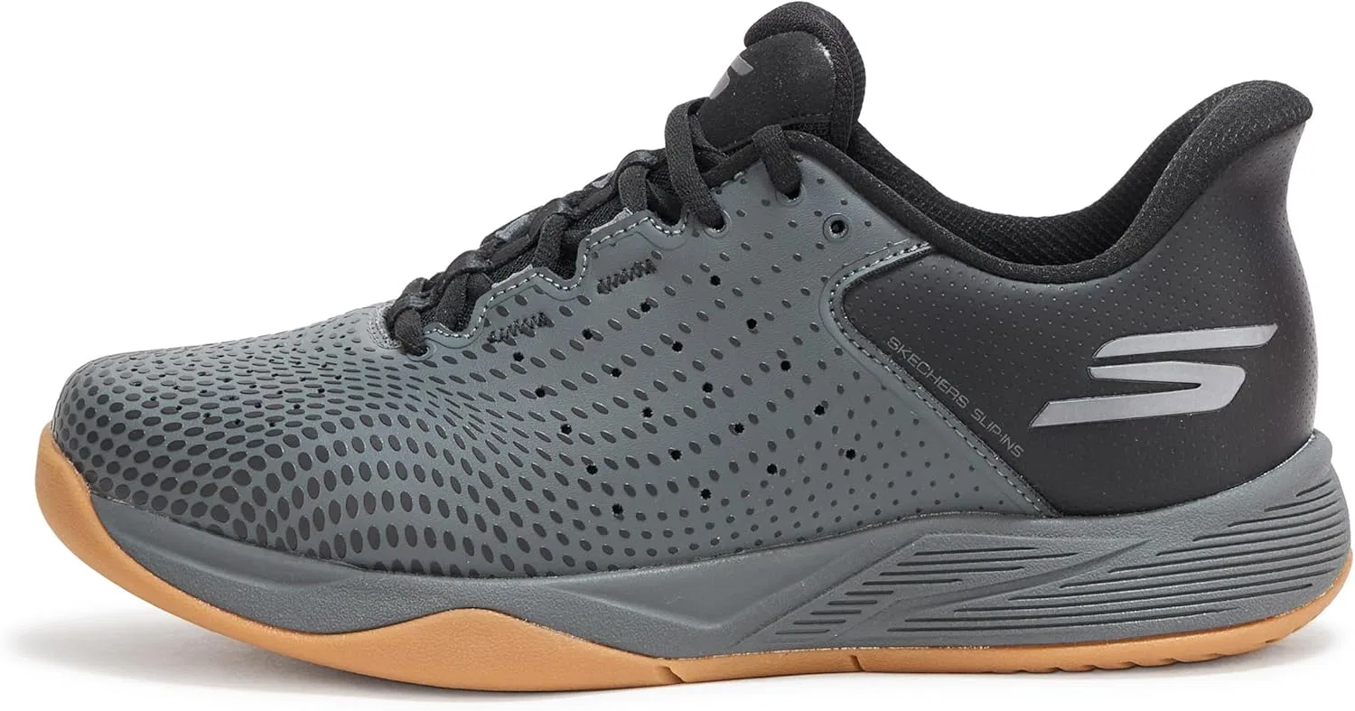 Кроссовки для пиклбола Skechers Viper Court Reload Hands Free Slip-ins, Black/Charcoal — фото 2