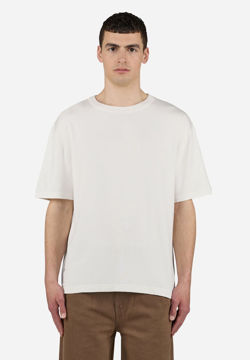 

Базовая футболка CASAN FINE KNIT OVERSIZED TEE Pegador, кремовый