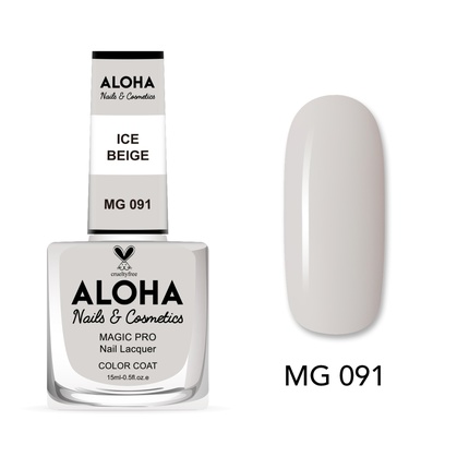 

Лак для ногтей Magic Pro 15 мл - Mg 091 / Ледяной бежевый Aloha Nails & Cosmetics