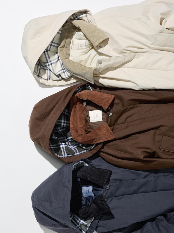 Короткая куртка Puffertech Uniqlo, 38 dark brown — фото 3
