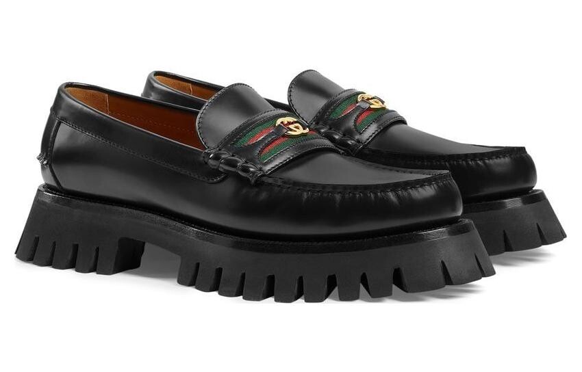 Туфли Gucci Low-Top мужские, черный — фото 3