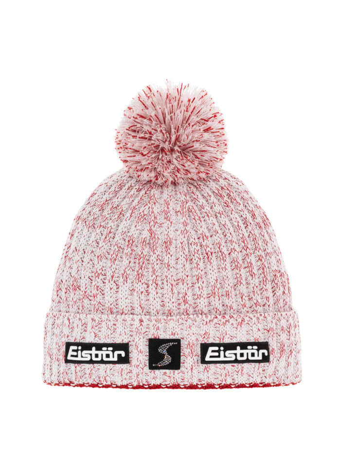 

Шапка Eisbär Naja Pompon Crystal Mütze mit Bommel, красный