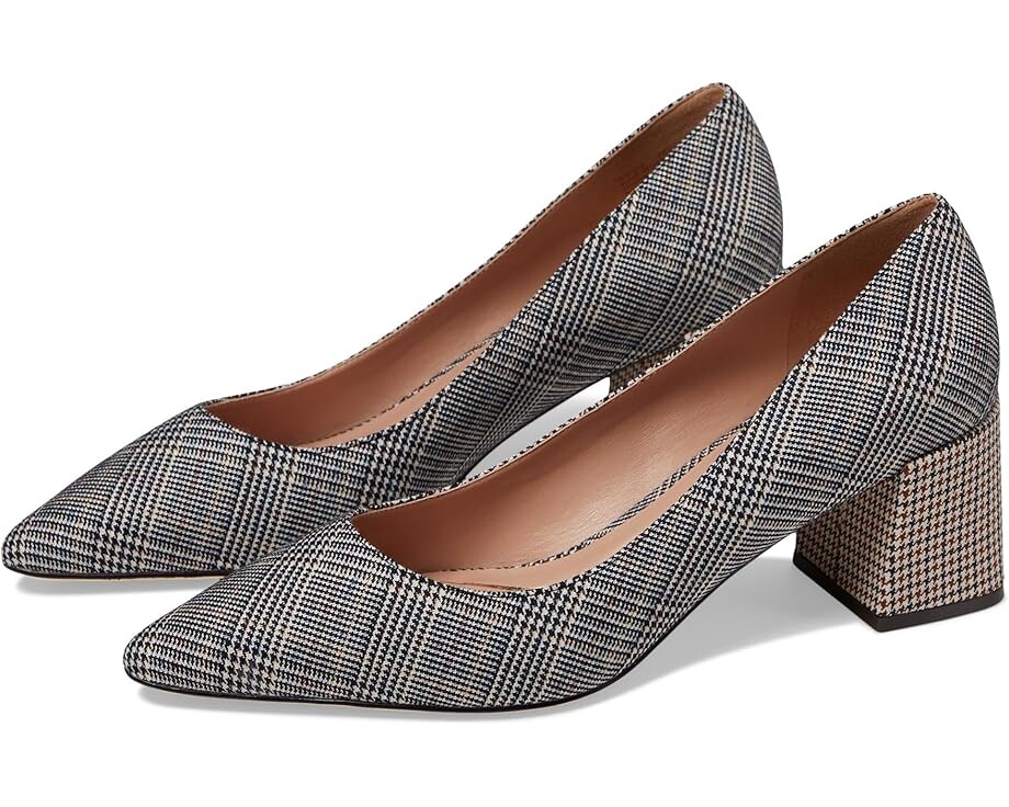 

Туфли Cole Haan Cassandra Block Heel Pump, цвет Multi Plaid Textle