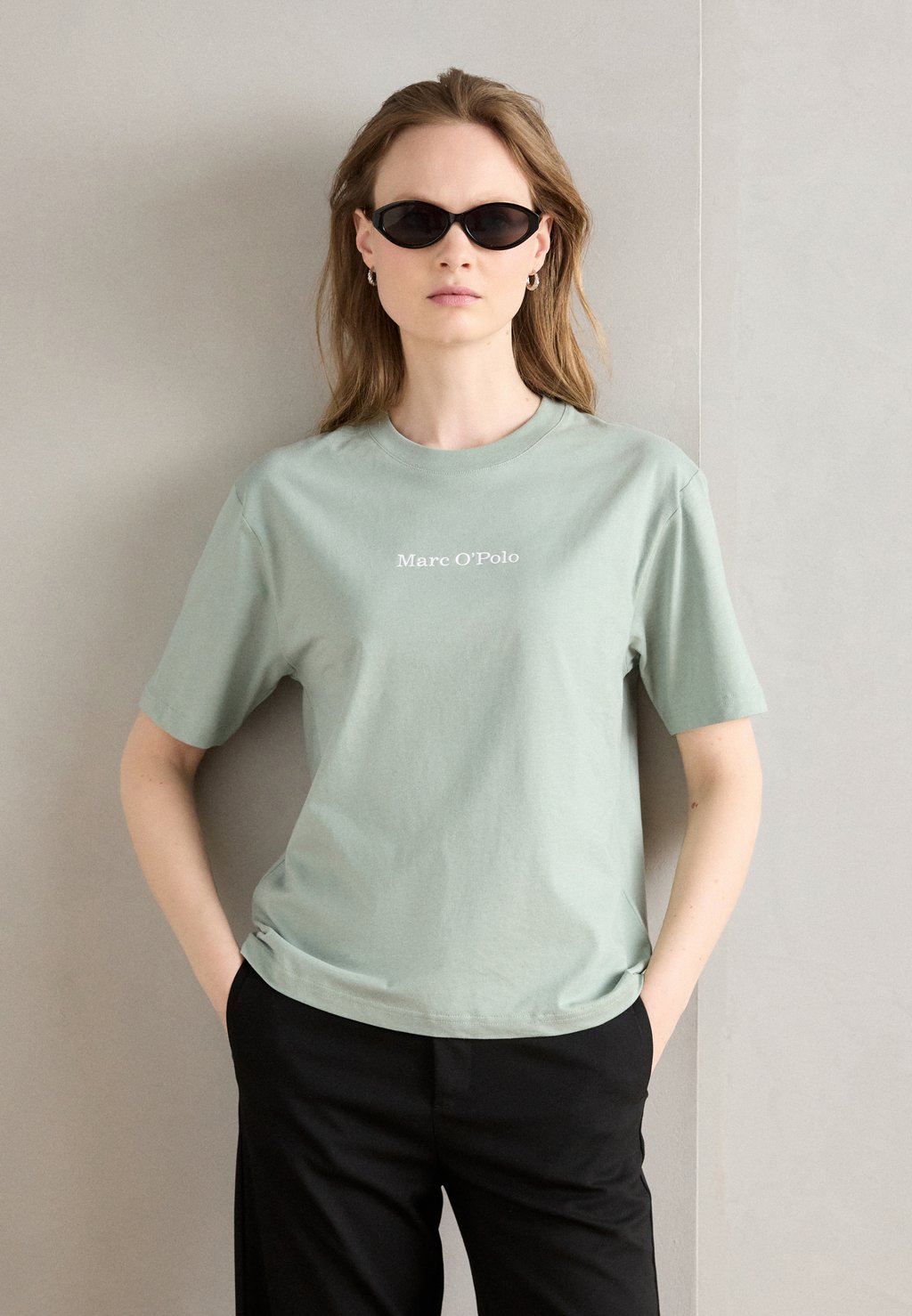 

Футболка с принтом SHORT SLEEVE ROUND NECK Marc O'Polo, мята
