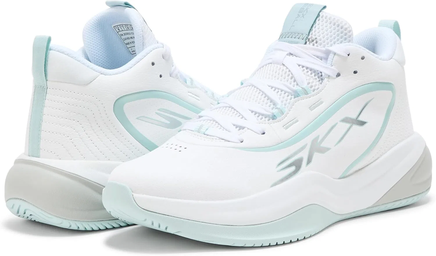 Кроссовки Skechers Men's Basketball Skx League, White Light Blue — фото 3
