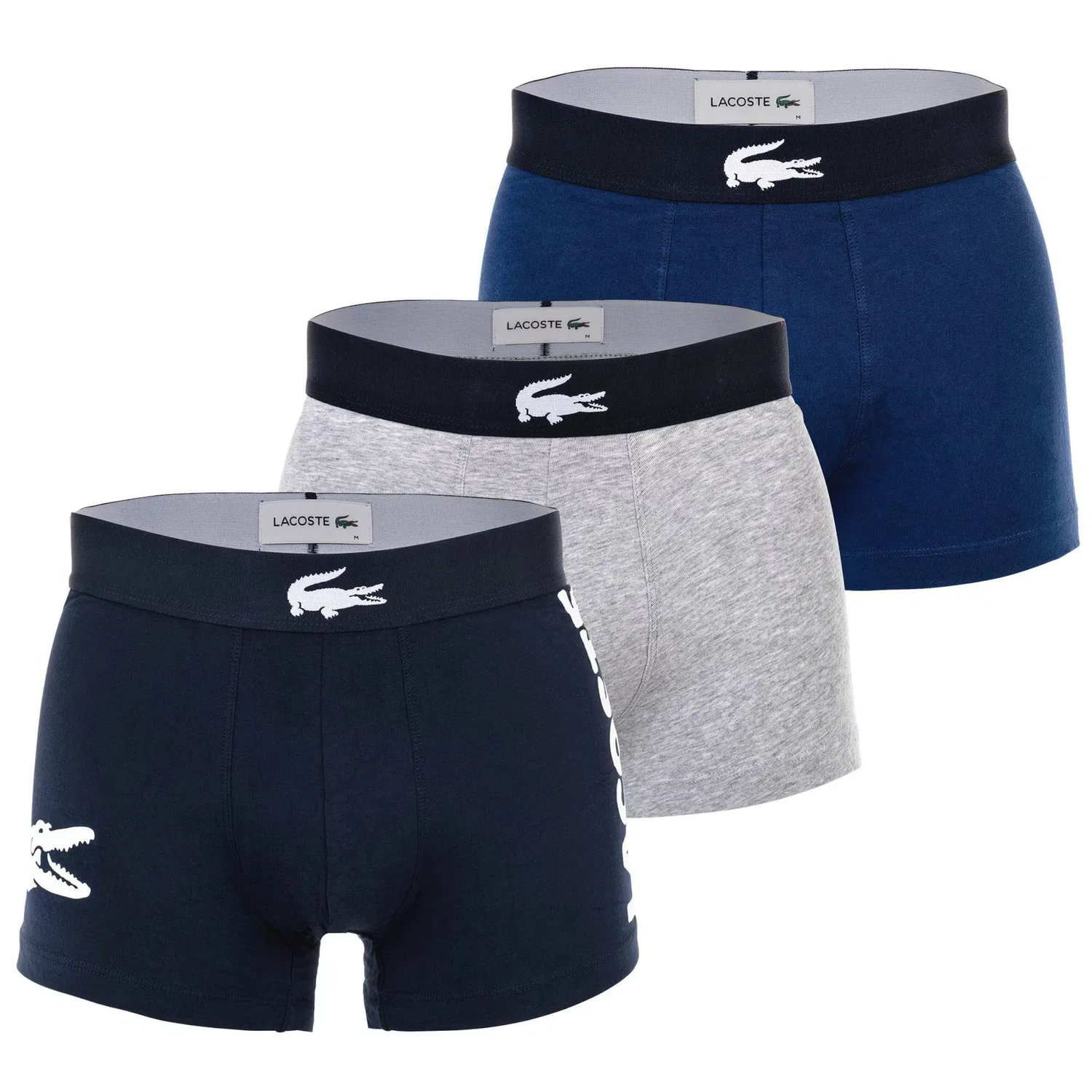 Боксеры Lacoste, Набор из 3 шт., темно-синий/Night синий/Mottled серый