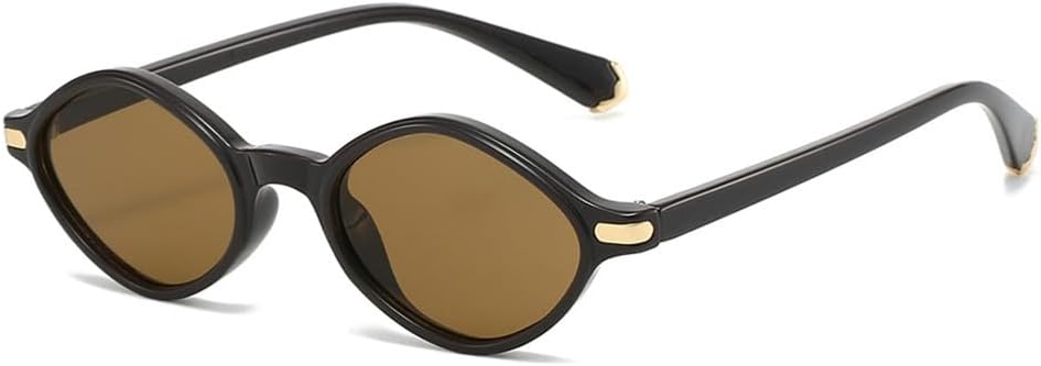 

Ретро-солнцезащитные очки овальной формы с многоугольными линзами для женщин, модные очки с леопардовым принтом, солнцезащитные очки UV400 для мужчин, солнцезащитные очки с заклепками KTUCN, Coffee Tea