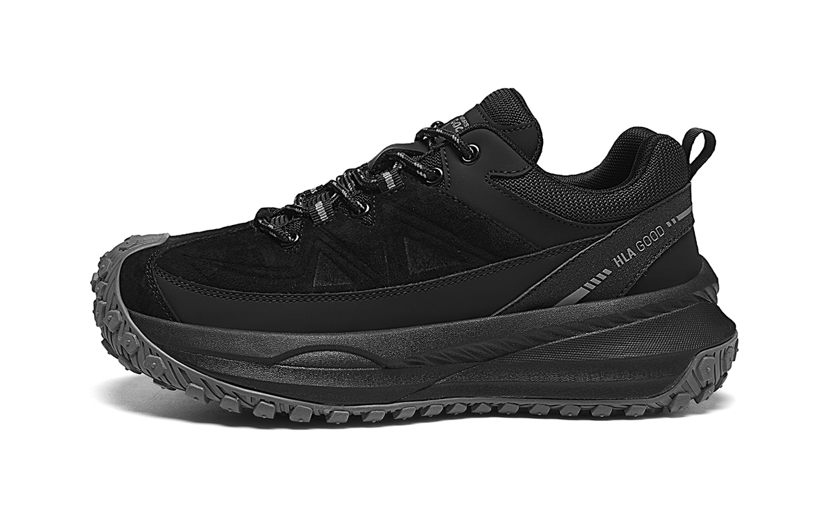 

Антискользящие и износостойкие амортизирующие кроссовки для бега спортивная обувь повседневная обувь мужские HLA, черный