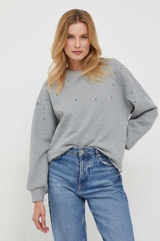 

Хлопковая толстовка Caroline Pepe Jeans, серый