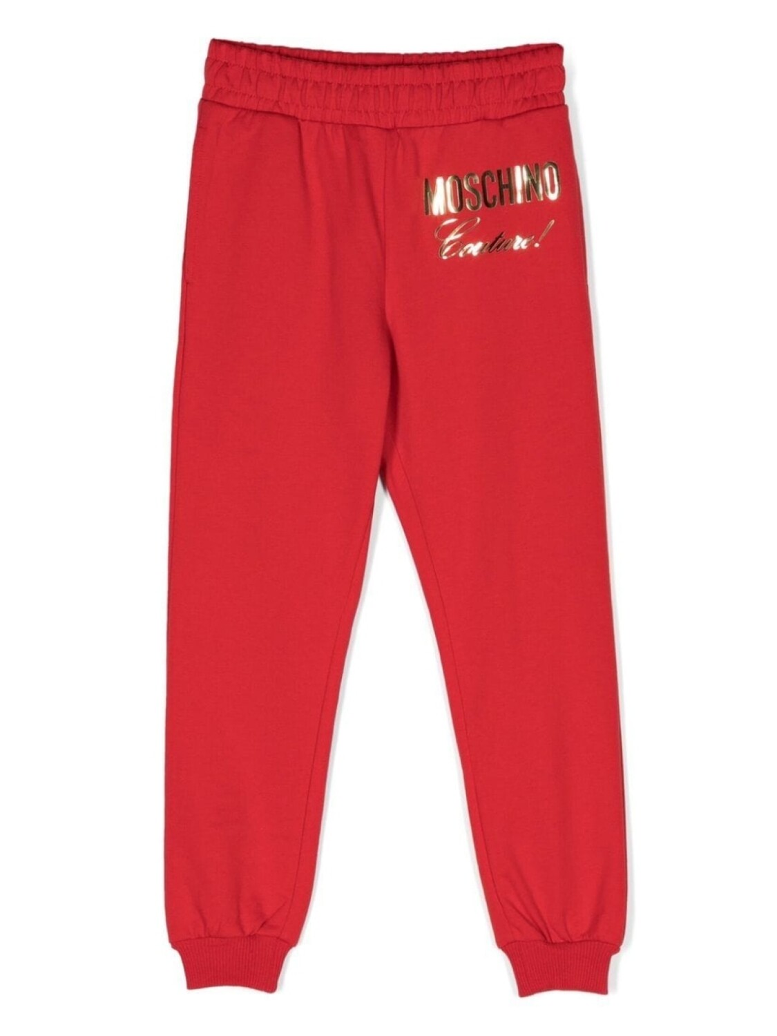 

Moschino Kids спортивные брюки с логотипом, красный