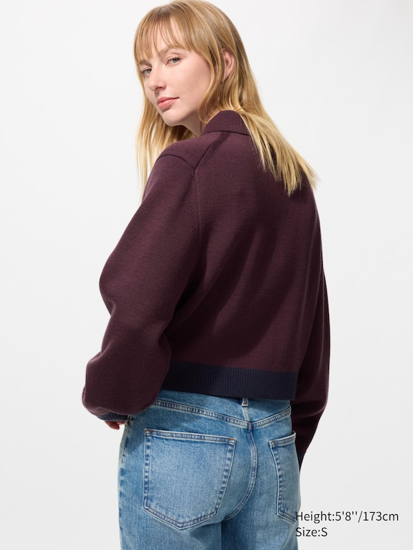 Прямые укороченные джинсы с высокой посадкой Uniqlo, 66 blue — фото 2