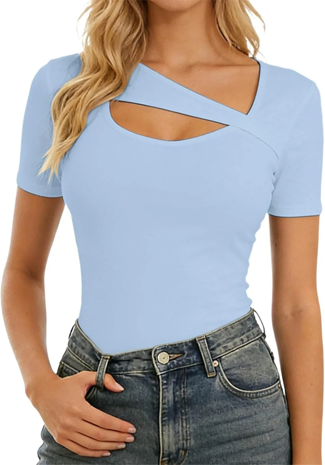 

Женская футболка с V-образным вырезом и коротким рукавом WWPPAION