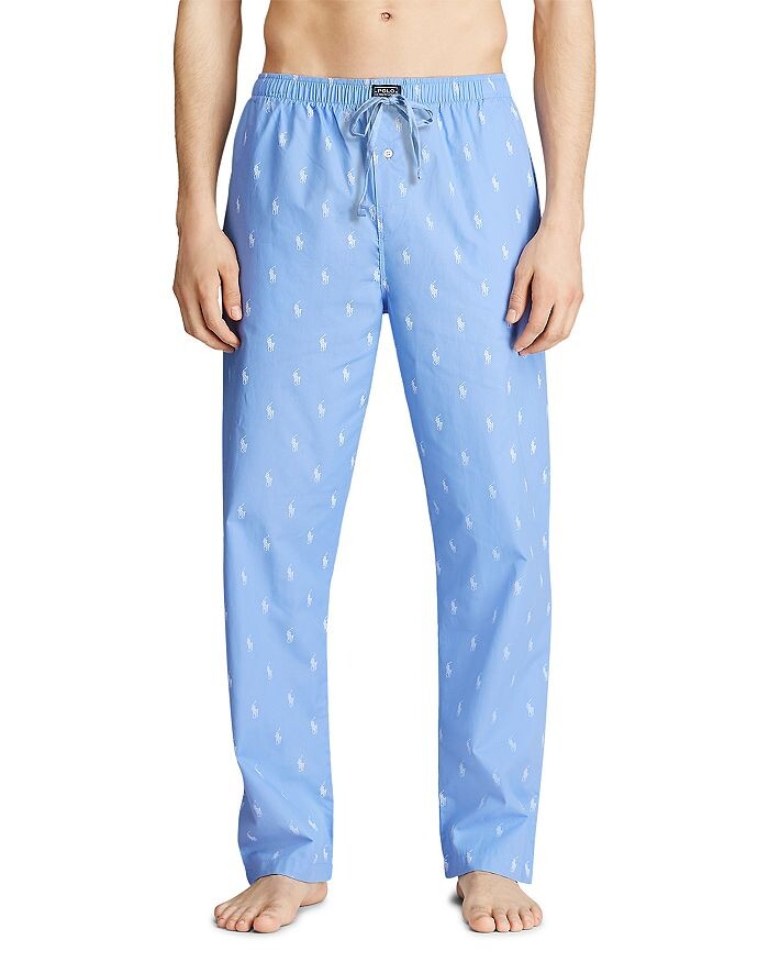 

Пижамные брюки с принтом пони Polo Ralph Lauren Allover, синий