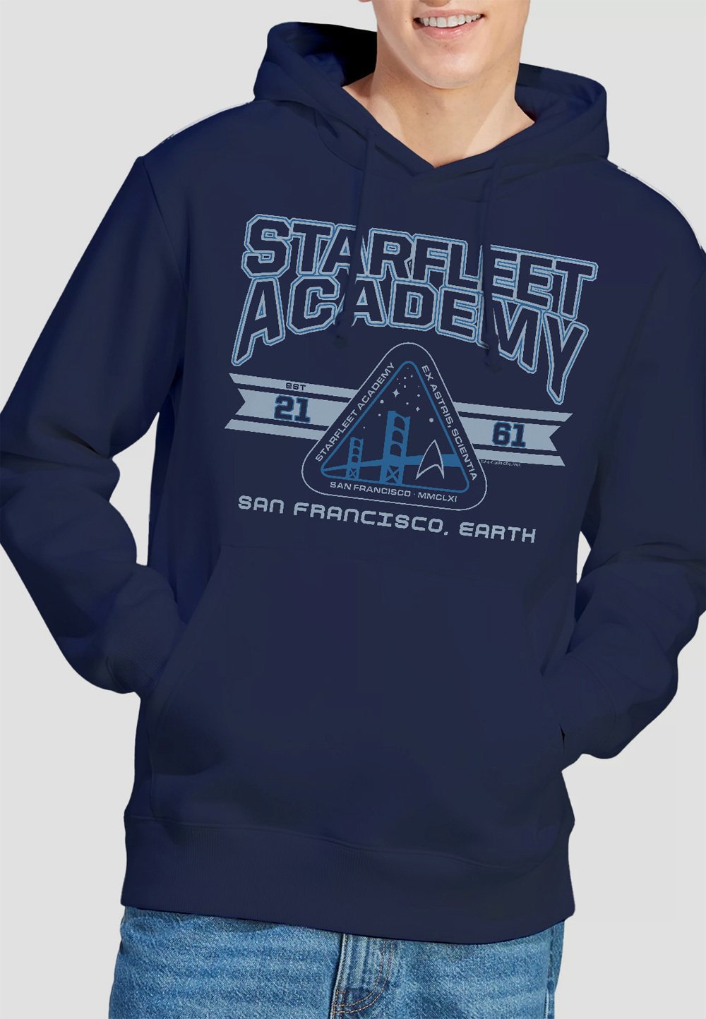 

Толстовка STAR TREK STARFLEET ACADEMY EARTH Cotton Soul, темно-синий