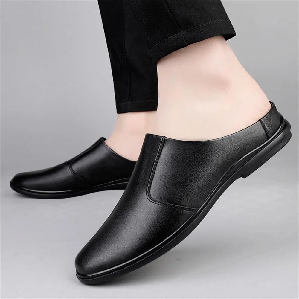 Мужские лоферы Chuuee Mules из кожи, черный CHUUMEE — фото 2