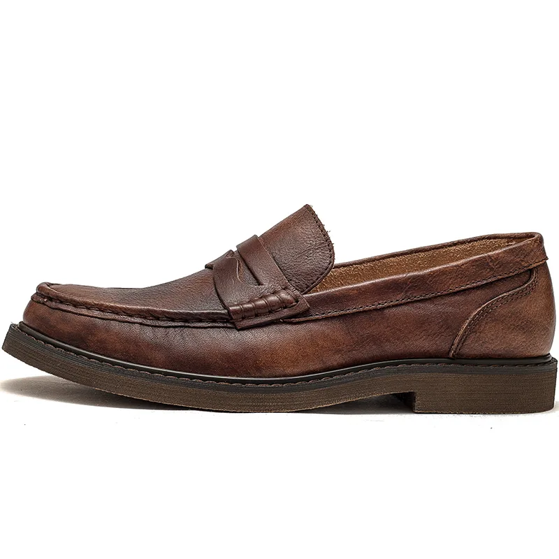 JIEZHOU Мужские повседневные туфли low top коричневые/черные — фото 3