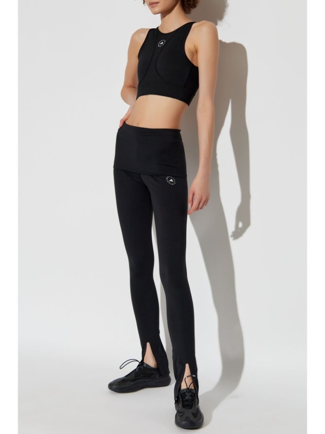 

Adidas by Stella McCartney леггинсы с логотипом и высокой талией, черный